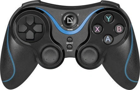 Геймпад Defender Blaster черный Bluetooth Беспроводной виброотдача (в компл.:держатель для смартфона/кабель USB) (64283)