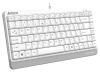 Клавиатура A4Tech FKS11 белый/серый USB (FKS11 WHITE) кабель 1.5м