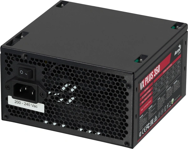 Блок питания Aerocool ATX 350W VX PLUS (20+4pin) 120mm fan 2xSATA RTL