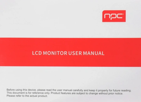 Монитор NPC 27" MD2707-K черный IPS LED 1ms 16:9 HDMI M/M матовая HAS Piv 250cd 178гр/178гр 1920x1080 240Hz G-Sync FreeSync DP FHD USB 5.5кг