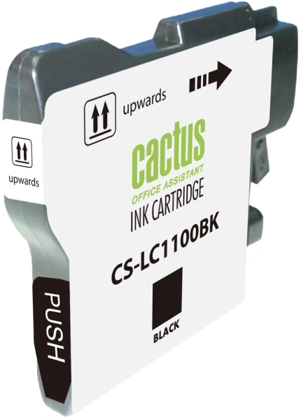 Картридж струйный Cactus CS-LC1100BK черный (16мл) для Brother DCP-385c/6690cw/MFC-990/5890/5895/6490 с чипом