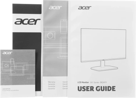 Монитор Acer 23.8" EK241YGbi черный IPS LED 1ms 16:9 HDMI матовая 250cd 178гр/178гр 1920x1080 120Hz FreeSync VGA FHD 2.6кг