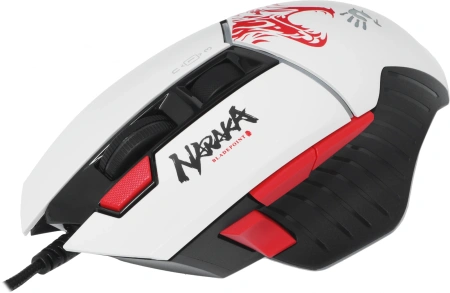 Мышь A4Tech Bloody W95 Max Naraka белый/рисунок оптическая 12000dpi USB 6but