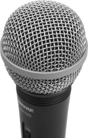 Микрофон проводной Shure SV100-A 4.5м черный/серебристый