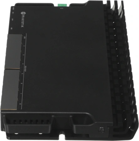 Маршрутизатор MikroTik RB5009UPr+S+IN 10/100/1000 компл.:устройство/крепления/адаптер черный