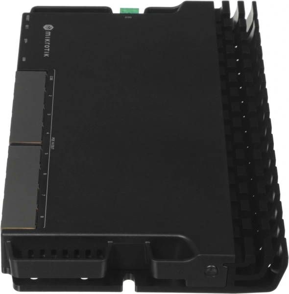 Маршрутизатор MikroTik RB5009UPr+S+IN 10/100/1000 компл.:устройство/крепления/адаптер черный