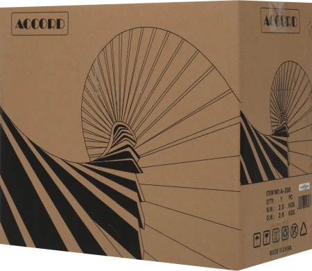 Корпус Accord A-300 черный без БП ATX 4x120mm 2xUSB2.0 1xUSB3.0 audio
