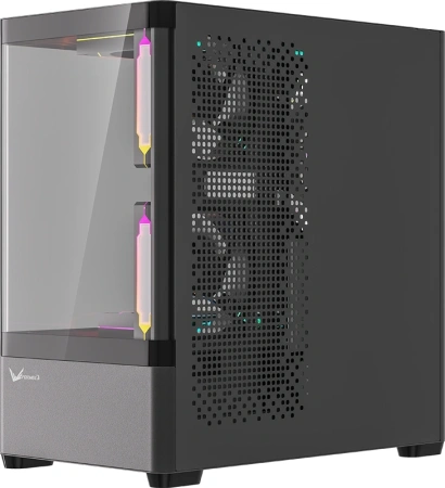 Корпус Formula Crystal U1M Cosmic черный без БП mATX 4x120mm 2x140mm 1xUSB2.0 1xUSB3.0 audio bott PSU