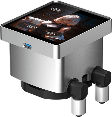 Система водяного охлаждения PcCooler DT360 Display ARGB Soc-AM5/AM4/1200/1700/1851 белый 4-pin 15-33.1dB Al LCD 320W Ret (DT360-WHAWXY-GL)