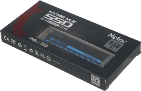 Накопитель SSD Netac PCIe 3.0 x4 512GB NT01NV3000Q-512-E4X M.2 2280