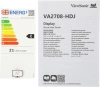Монитор ViewSonic 27" VA2708-HDJ черный IPS LED 16:9 HDMI матовая HAS Piv 250cd 178гр/178гр 1920x1080 100Hz VGA DP FHD 6.1кг