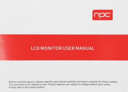 Монитор NPC 27" MU2707-K черный IPS LED 5ms 16:9 HDMI M/M матовая HAS Piv 1000:1 250cd 178гр/178гр 3840x2160 60Hz G-Sync FreeSync DP 4K USB 6.1кг