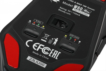 Мышь A4Tech Bloody W60 Max красный оптическая 10000dpi USB 10but
