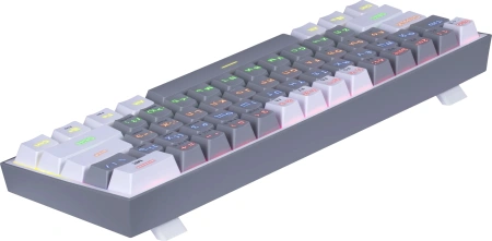 Клавиатура Redragon Fizz механическая белый/серый USB Multimedia for gamer LED (72602) кабель 1.8м