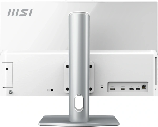 Моноблок MSI Modern AM242P 12M-1880RU 23.8" Full HD i5 1235U (1.3) 16Gb SSD500Gb Iris Xe Windows 11 Pro GbitEth WiFi BT 120W клавиатура мышь Cam белый 1920x1080