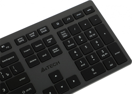 Клавиатура A4Tech FX50 серый USB slim Multimedia (FX50 GREY) кабель 1.5м