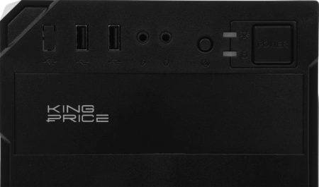 Корпус KingPrice KPCC-MN209 черный без БП mATX 1x80mm 2x120mm 2xUSB2.0 audio