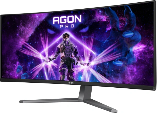 Монитор AOC 34" Agon Pro AG346UCD черный QD OLED LED 21:9 HDMI M/M матовая HAS Piv 1500000:1 250cd 178гр/178гр 3440x1440 175Hz FreeSync Premium DP WQ HD 2K (1440p) USB 10.82кг