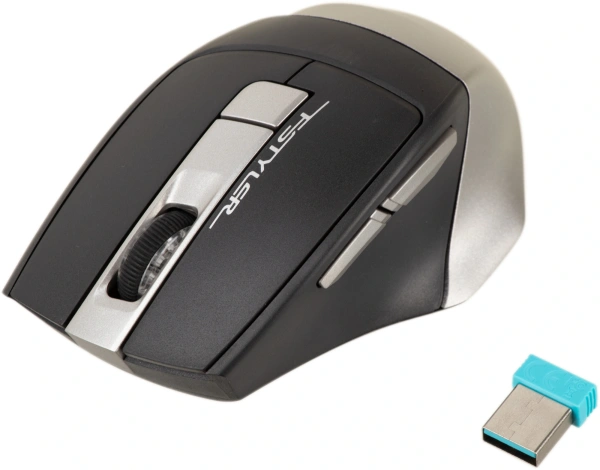 Мышь A4Tech Fstyler FB35 серый оптическая 2000dpi беспров. BT/Radio USB для ноутбука 6but (FB35 SMOKY GREY)