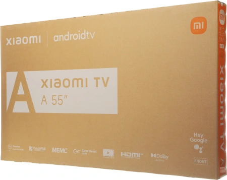 Телевизор LED Xiaomi 55" TV A 55 2026 черный 4K Ultra HD 60Hz MEMC DVB-T2 DVB-C DVB-S2 USB WiFi Smart TV