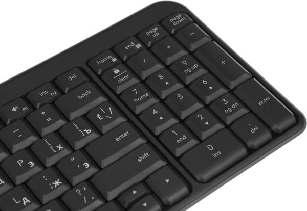 Клавиатура Logitech K251 черный беспроводная BT slim Multimedia (920-013363)