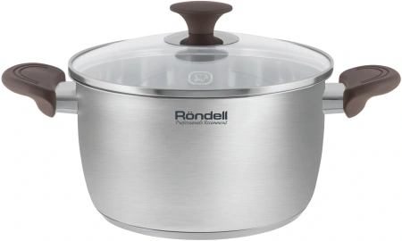 Кастрюля Rondell Coffee Bean RDS-1644 3.2л. d=20см (с крышкой) стальной