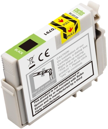 Картридж струйный Cactus CS-EPT0791 T0791 черный (13.8мл) для Epson Stylus Photo 1400/1500/PX700/710 с чипом