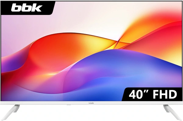 Телевизор LED BBK 40" 40LEM-1042/FTS2C (W) Frameless белый FULL HD 60Hz DVB-T2 DVB-C DVB-S2 USB (RUS)