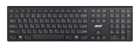Клавиатура + мышь Acer OKR030 клав:черный мышь:черный USB беспроводная slim Multimedia (ZL.KBDEE.005)