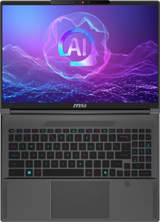 Ноутбук MSI Creator A16 AI+ A3HVGG-268RU Ryzen AI 9 365 32Gb SSD1Tb NVIDIA GeForce RTX4070 8Gb 16" IPS QHD+ (2560x1600) Windows 11 Home grey WiFi BT Cam (9S7-15FK14-268)