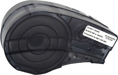 Картридж ленточный Cactus CS-M21-750499 черный на белом 19.1x4.9 для Brady BMP21-PLUS, BMP21-LAB
