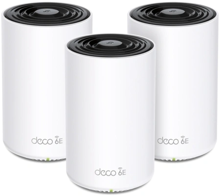 Бесшовный Mesh роутер TP-Link Deco XE75 AXE5400 10/100/1000BASE-TX белый (упак.:3шт)