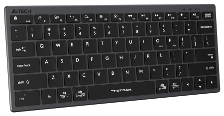 Клавиатура A4Tech FX51 серый USB slim Multimedia (FX51 GREY) кабель 1.5м