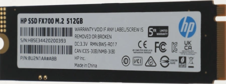 Накопитель SSD HP PCIe 4.0 x4 512GB 8U2N1AA#ABB FX700 M.2 2280