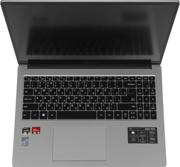 Ноутбук Maibenben M653 Ryzen 3 5400U 8Gb SSD512Gb AMD Radeon Graphics 16" IPS FHD+ (1920x1200) Windows 11 Home grey WiFi BT Cam 4000mAh (M6531SB0HSRE0)