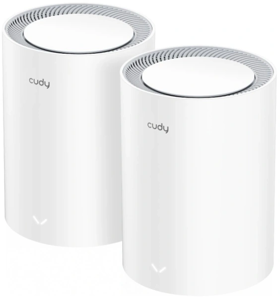 Бесшовный Mesh роутер Cudy M3000 (M3000(2-PACK) WHITE) AX3000 10/100/1000/2500BASE-T белый (упак.:2шт)