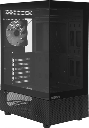 Корпус Formula Crystal Z1 PLUS черный без БП ATX 2x120mm 2xUSB2.0 1xUSB3.0 audio bott PSU