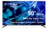 Телевизор LED Digma 50" DM-LED50UBB40 Салют ТВ Frameless Metal черный 4K Ultra HD 60Hz DVB-T DVB-T2 DVB-C DVB-S DVB-S2 USB WiFi Smart TV
