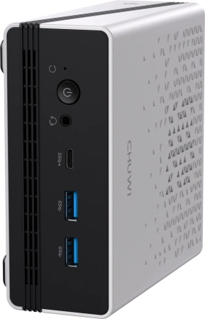 ПК Мини Chuwi UBox Ryzen 5 6600H (3.3) 16Gb SSD512Gb 660M Windows 11 Pro 2x2.5GbitEth WiFi BT 90W белый/черный