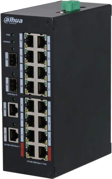 Коммутатор Dahua DH-HS3220-16GT-190 неуправляемый