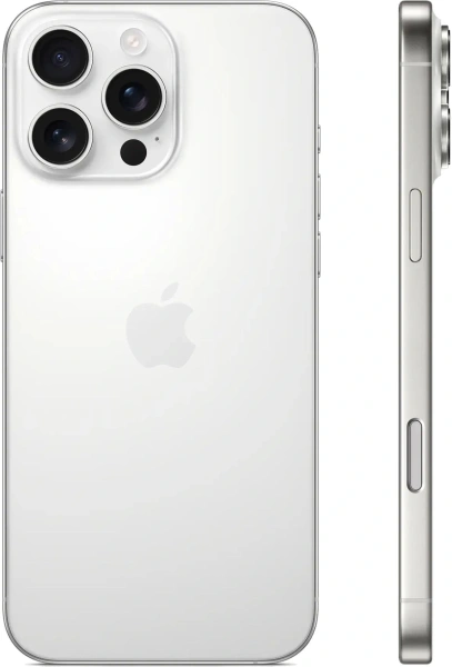 Смартфон Apple A3296 iPhone 16 Pro Max 256Gb белый титан моноблок 3G 4G 1Sim 6.9" 1320x2868 iOS 18 48Mpix 802.11 a/b/g/n/ac/ax/be NFC GPS Protect