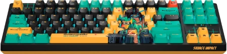 Клавиатура A4Tech Bloody AT87 Renegade механическая черный/зеленый USB for gamer LED (AT87)