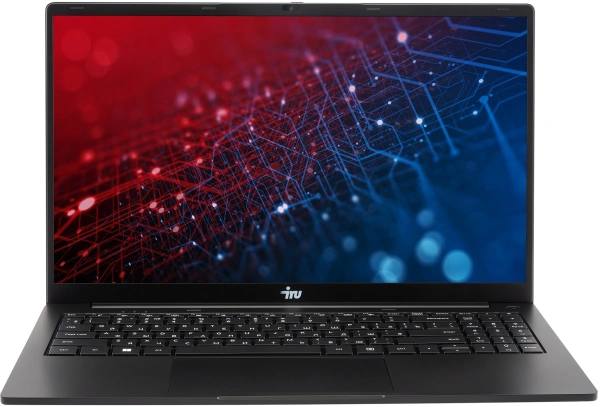 Ноутбук IRU Strato 15ALI Core i3 1215U 8Gb SSD256Gb Intel UHD Graphics 15.6" IPS FHD (1920x1080) FreeDOS black WiFi BT Cam 6000mAh (2058924)