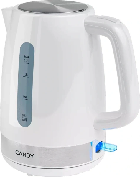 Чайник электрический Candy CK-101 1.7л. 2200Вт белый корпус: пластик (QA0081M00RU)