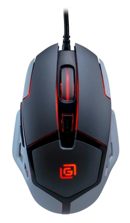 Мышь Оклик 915G HELLWISH V2 черный/серый оптическая 4800dpi USB 6but (1003993)