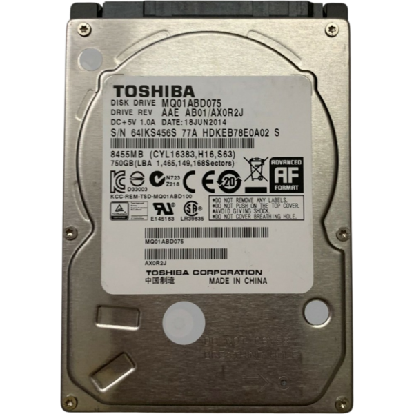 Toshiba 750Gb (MQ01ABD075R)