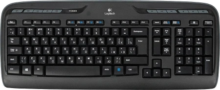 Клавиатура + мышь Logitech MK330 клав:черный мышь:черный USB беспроводная Multimedia (920-003995)