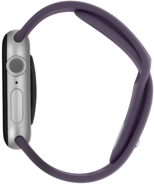 Смарт-часы Apple Watch Series 11 A3331 42мм OLED корп.серебристый Sport Band рем.фиолетовый разм.брасл.:S/M (MEU64LW/A)