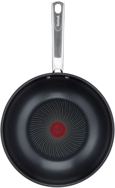 Сковорода ВОК (WOK) Tefal Intuition B8171944 круглая 28см покрытие: антипригарное с титаном ручка несъемная (без крышки) стальной (2100125812)