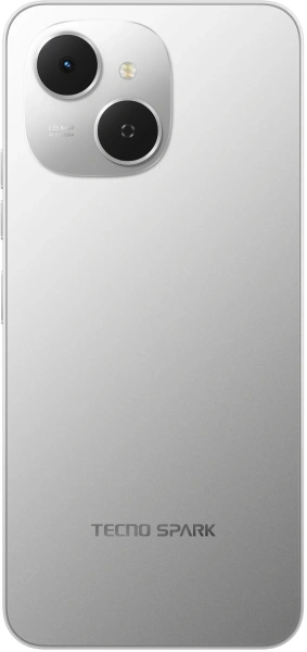 Смартфон Tecno Spark 40C 128Gb 8Gb серый моноблок 3G 4G 2Sim 6.67" 720x1600 Android 15 13Mpix 802.11 a/b/g/n/ac/ax GPS GSM900/1800 Protect FM microSD max1024Gb